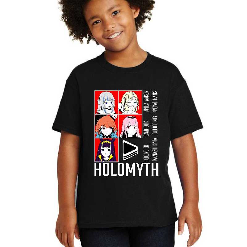 Hololive EN Holomyth Red Panel Unisex T-shirts
