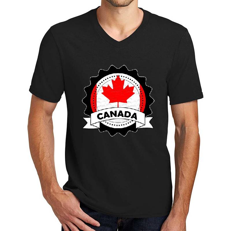 Canada Emblem-Badge-Flag Unisex T-shirts