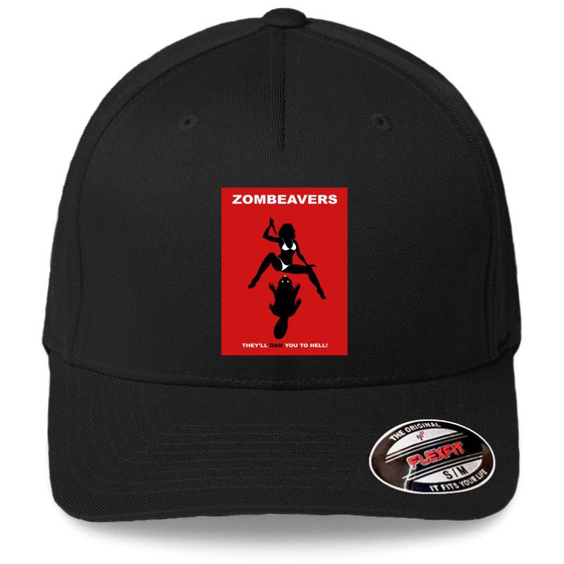 Zombeavers Flexfit Baseball Cap  Black