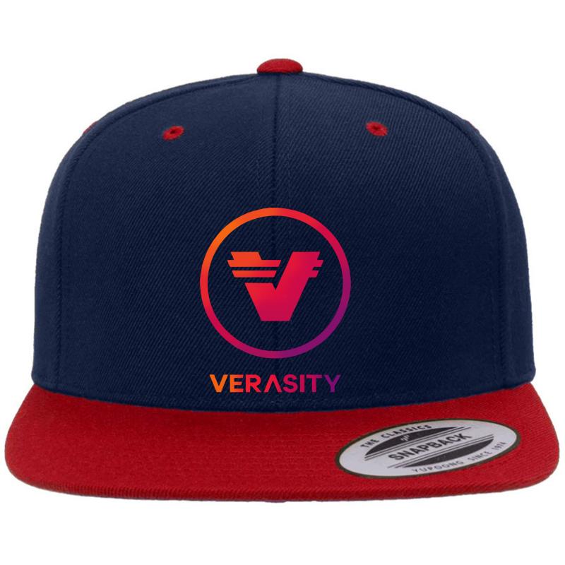 Vra Verasity Cryptocurrency Blockchain Investor Premium Flat Bill Snapback Cap  Navy