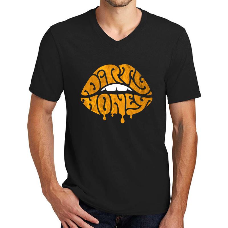 Tour Band Dirty Honey Music Unisex V-Neck T-Shirt Men Black