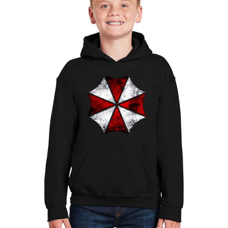 Umbrella Corp Youth Hooded Sweatshirt Boy Black