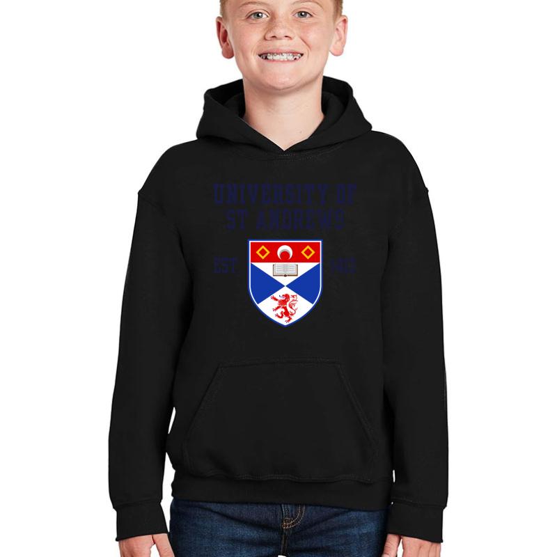 University Of St Andrews Youth Hooded Sweatshirt Boy Black