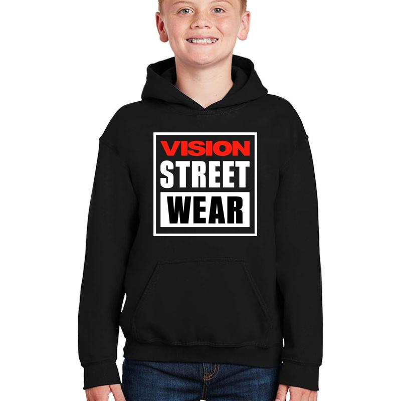 Vision Street Wear Youth Hooded Sweatshirt Boy Black