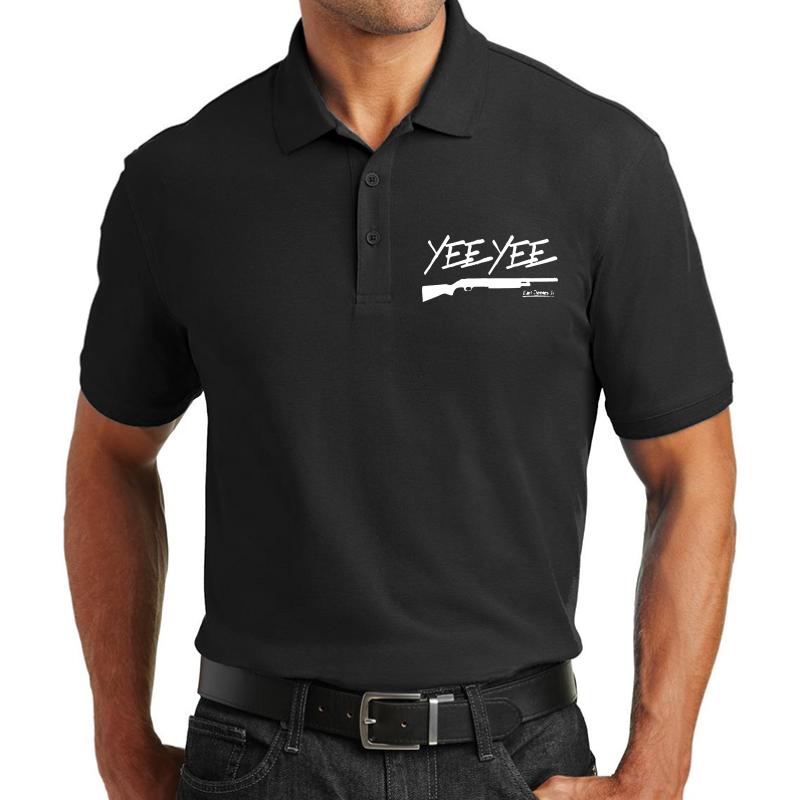 Yee Yee Gun Unisex Polo Jersey Sport Shirt Men Black