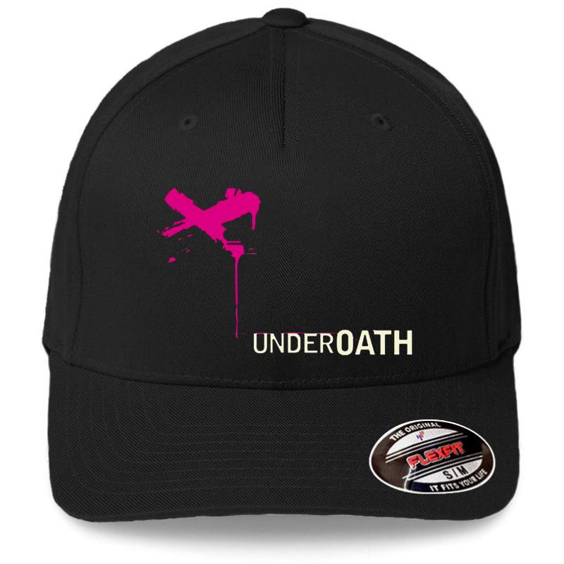 X Purple Underoath Flexfit Baseball Cap  Black