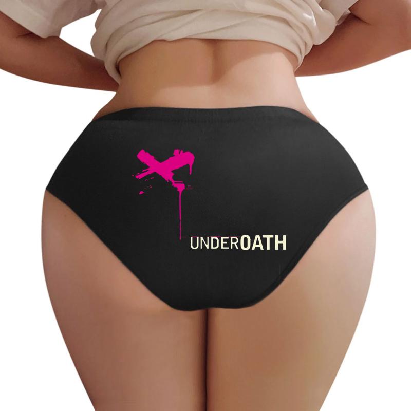 X Purple Underoath Women Underwear Panties Women Black