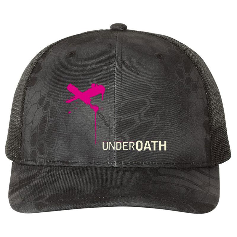 X Purple Underoath Richardson Premium Trucker Snapback Cap  Kryptek Typhon Black