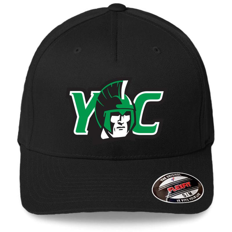 York College Spartans Flexfit Baseball Cap  Black