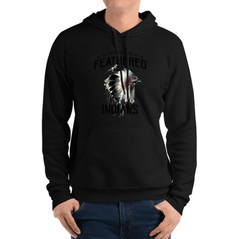 Tyler Childers Feathered Indians Unisex Hooded Sweatshirt Men Black