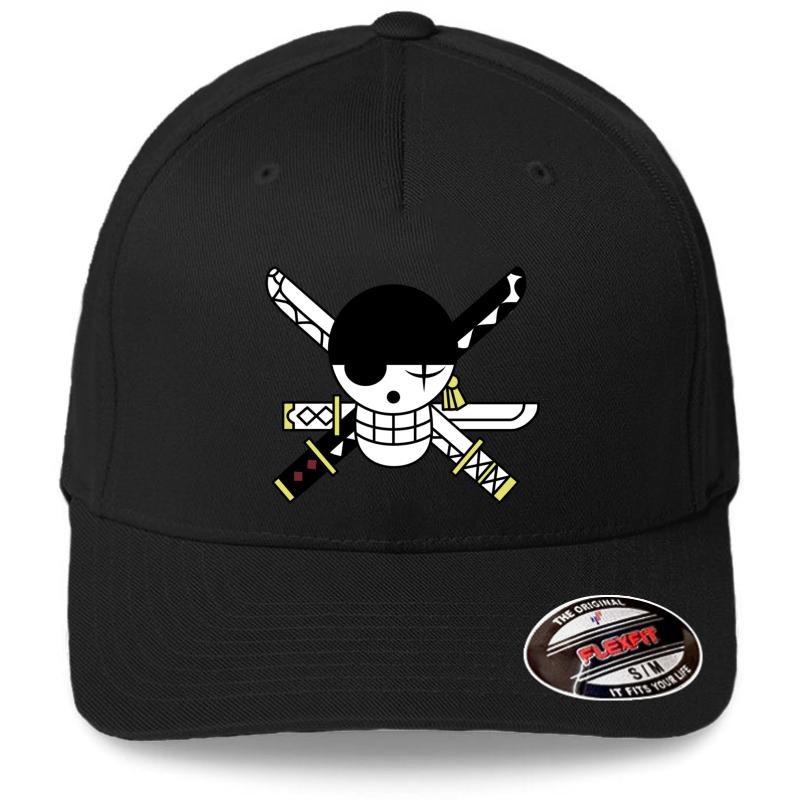 Zoro Jolly Roger Flexfit Baseball Cap  Black