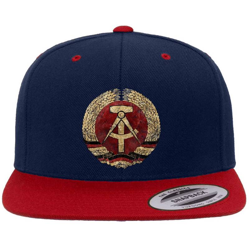 DDR Vintage Shield V01 Richardson Premium Trucker Snapback Caps