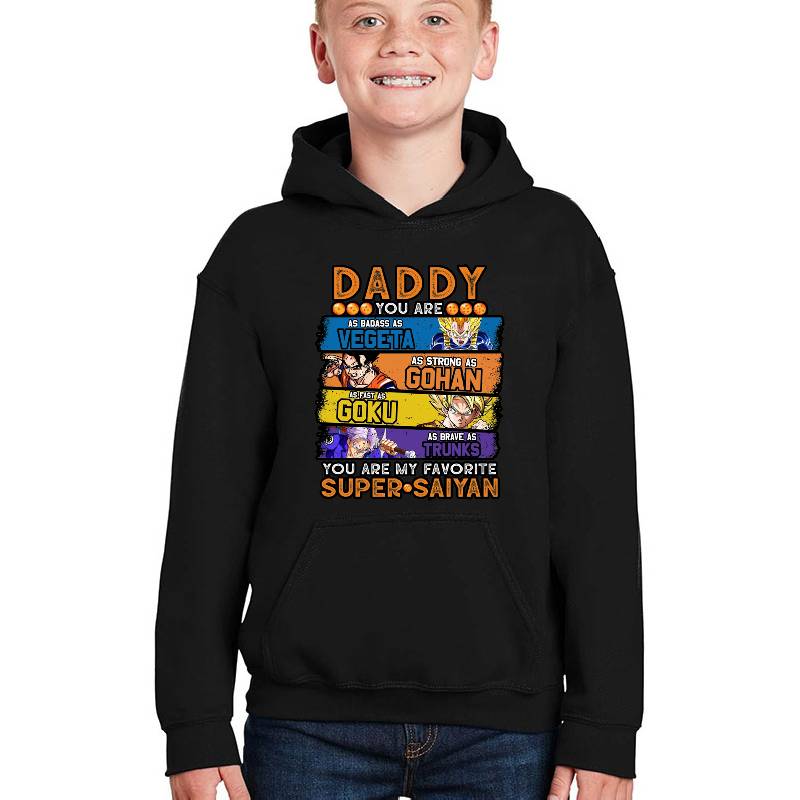 Daddy Dragonball Daddy You Are My Favorite Super Saiyan Funny Vegeta Goku Gohan Trunks Father's Day Gift For Men Anime Unisex T-shirts