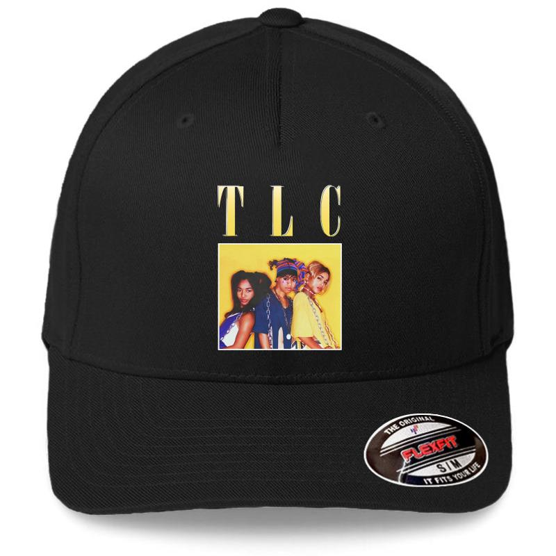 Vintage Tlc Friend Team 90S Hip Hop Flexfit Baseball Cap  Black