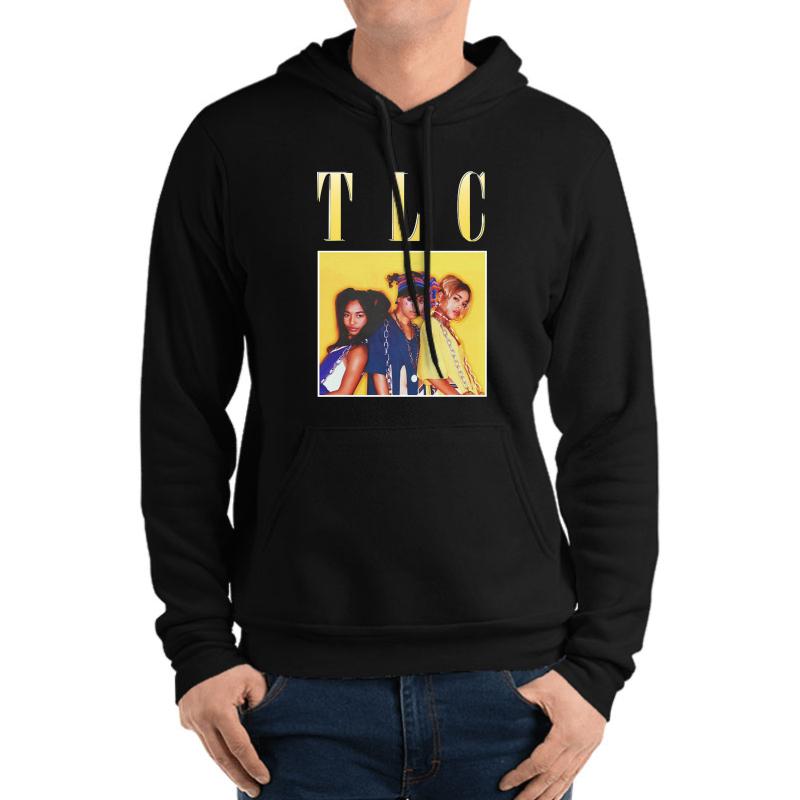 Vintage Tlc Friend Team 90S Hip Hop Unisex Hooded Sweatshirt Men Black