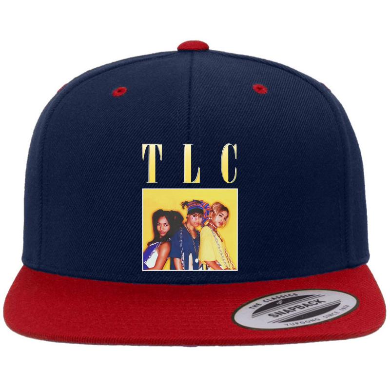 Vintage Tlc Friend Team 90S Hip Hop Premium Flat Bill Snapback Cap  Navy