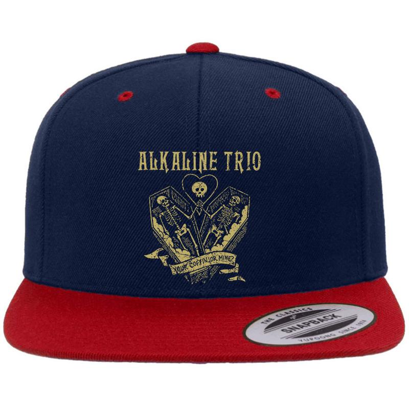 Alkaline Trio Premium Flat Bill Snapback Cap  Navy