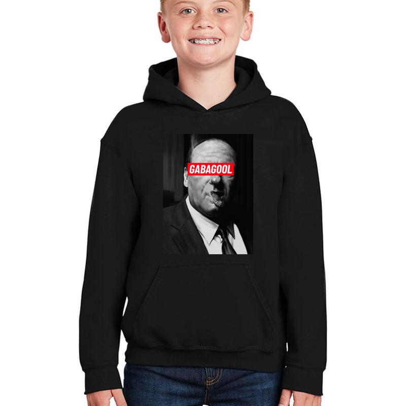 Tony Soprano - Gabagool - It's What's For Dinner Youth Hooded Sweatshirt Boy Black