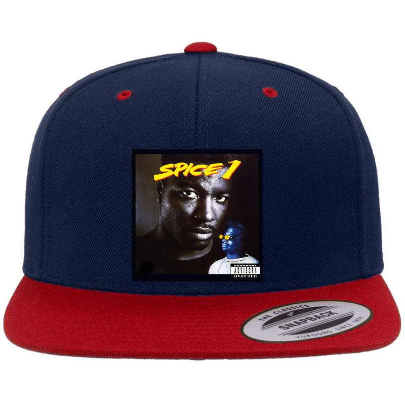 1992 Spice 1 Premium Flat Bill Snapback Cap  Navy