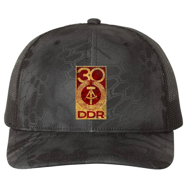 DDR 30 Anniversary Vintage Emblem V01 Flexfit Baseball Caps