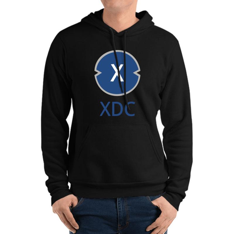 Xinfin Xdc Coin Unisex Hooded Sweatshirt Men Black