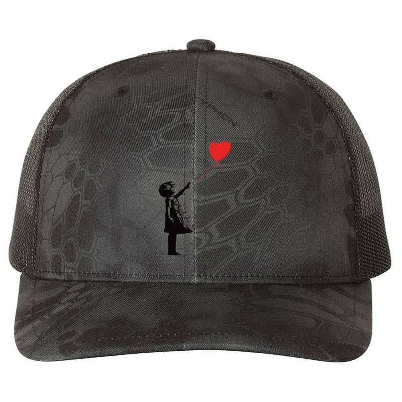 Banksy Ballon Girl Premium Flat Bill Snapback Caps