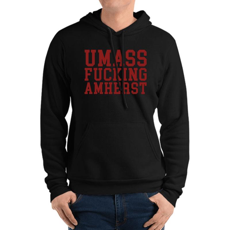 Umass F Ing Amherst Unisex Hooded Sweatshirt Men Black