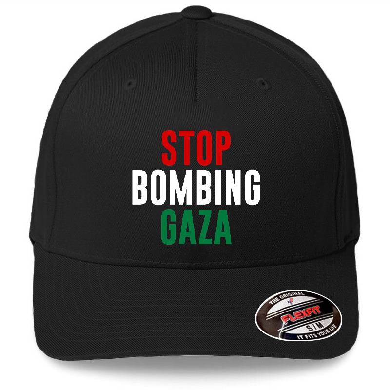 Stop Bombing Gaza Premium Flat Bill Snapback Caps