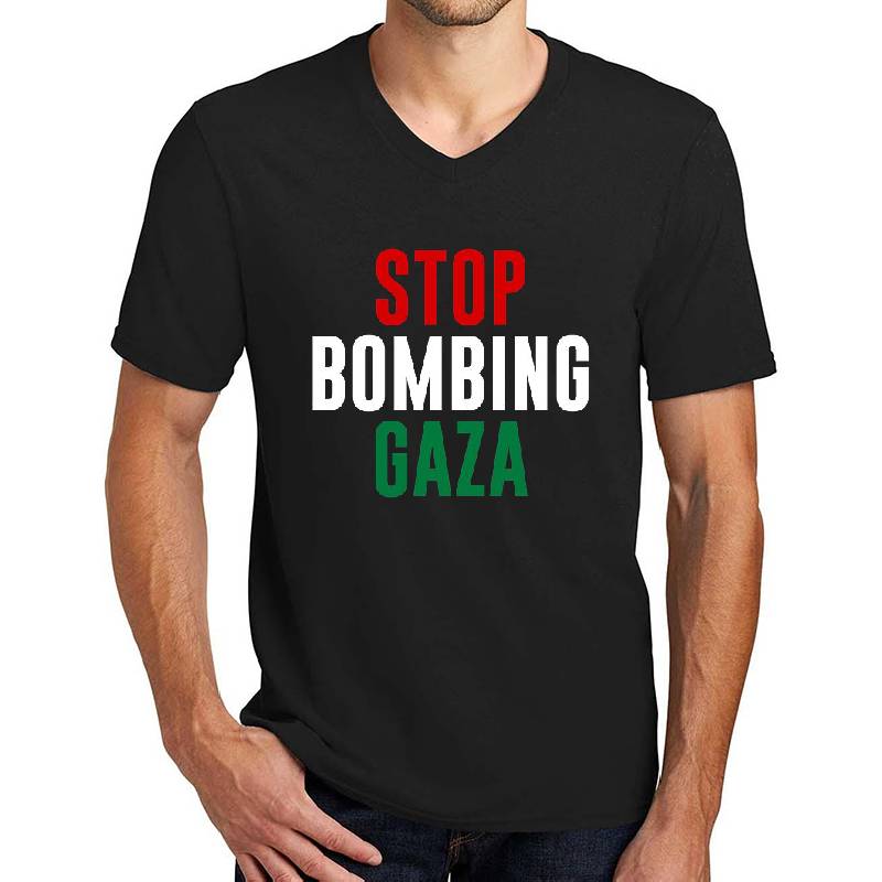 Stop Bombing Gaza Premium Flat Bill Snapback Caps