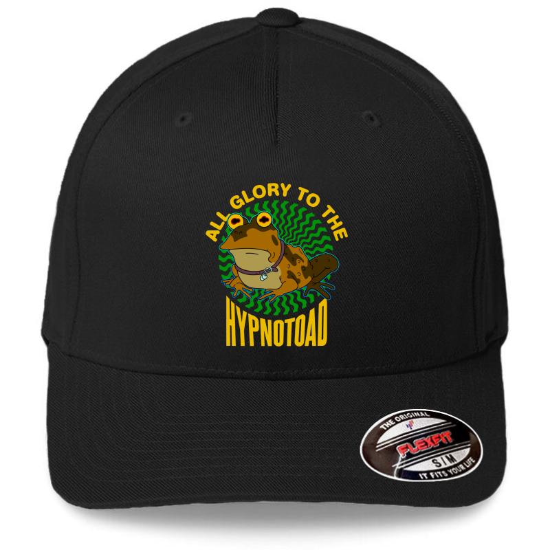 All Glory To The Hypnotoad Flexfit Baseball Cap  Black