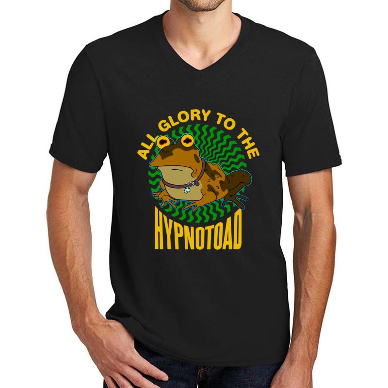 All Glory To The Hypnotoad Unisex V-Neck T-Shirt Men Black