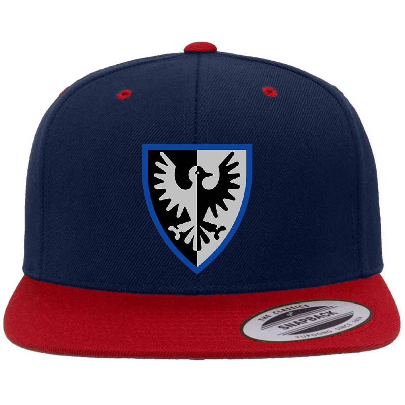 Black Falcon Shield Emblem - Blue Youth Hooded Sweatshirts