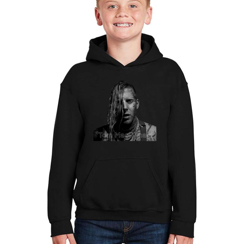 Tom Macdonald Youth Hooded Sweatshirt Boy Black