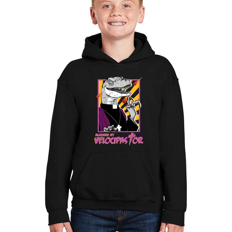 Velocipastor  Youth Hooded Sweatshirt Boy Black