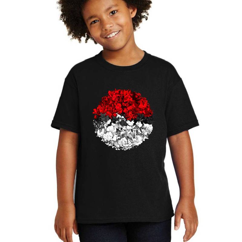 Pokeball With Thousand Pokemons Unisex T-shirts