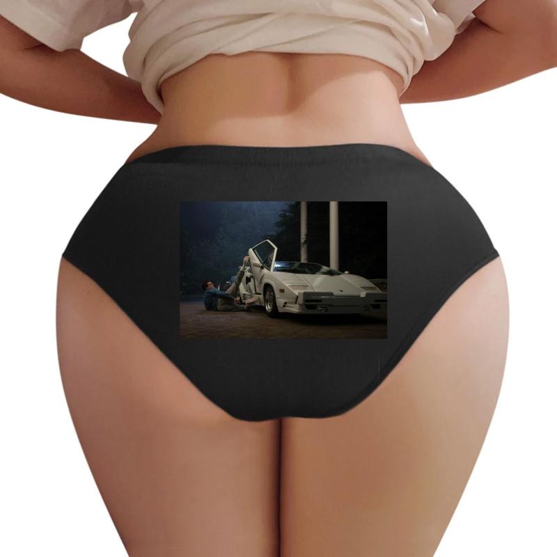 Wolf Of Wall Street White Lambo Women Underwear Panties Women Black