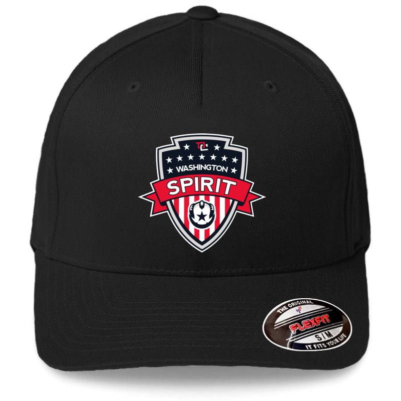 Washington Spirit Icon Flexfit Baseball Cap  Black