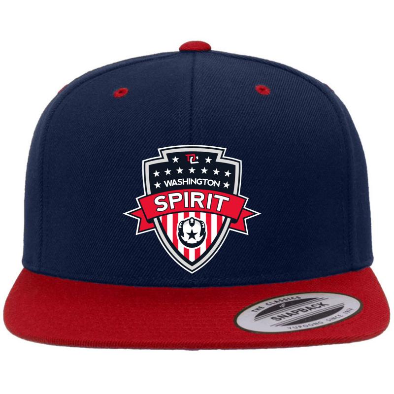 Washington Spirit Icon Premium Flat Bill Snapback Cap  Navy