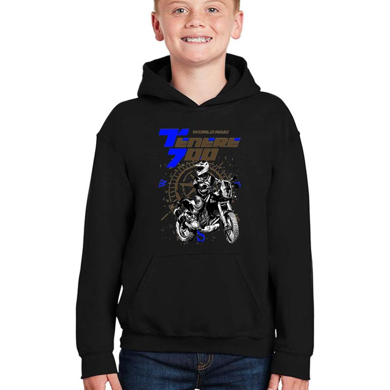 Yamaha Tnr 700 T7 Youth Hooded Sweatshirt Boy Black