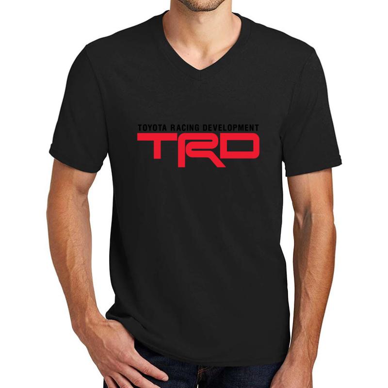 Trd Toyota Unisex V-Neck T-Shirt Men Black