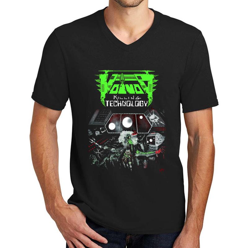 Voivod - Killing Technology Classic Old School Thrash Prog Metal Unisex V-Neck T-Shirt Men Black