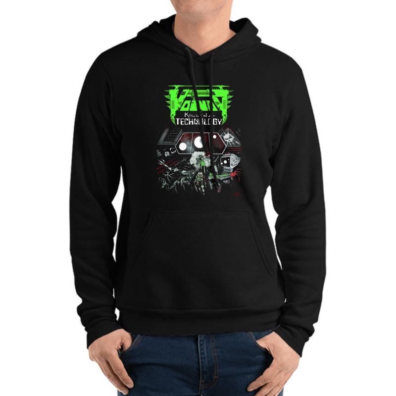 Voivod - Killing Technology Classic Old School Thrash Prog Metal Unisex Hooded Sweatshirt Men Black