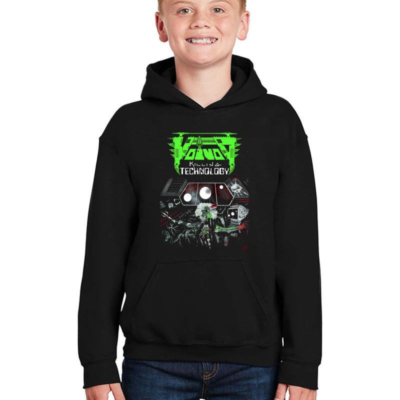 Voivod - Killing Technology Classic Old School Thrash Prog Metal Youth Hooded Sweatshirt Boy Black