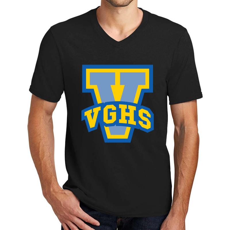 Vghs Unisex V-Neck T-Shirt Men Black