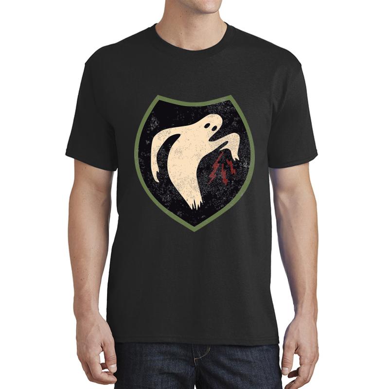 Ww2 The Ghost Army Patch Distressed Small Logo  Unisex T-Shirt Men Black