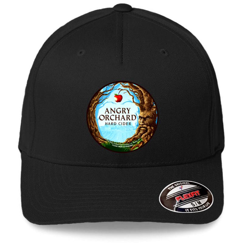 Angry Orchard Beer Flexfit Baseball Cap  Black