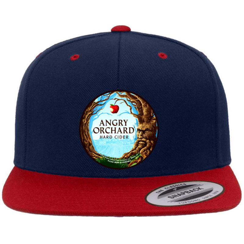 Angry Orchard Beer Premium Flat Bill Snapback Cap  Navy