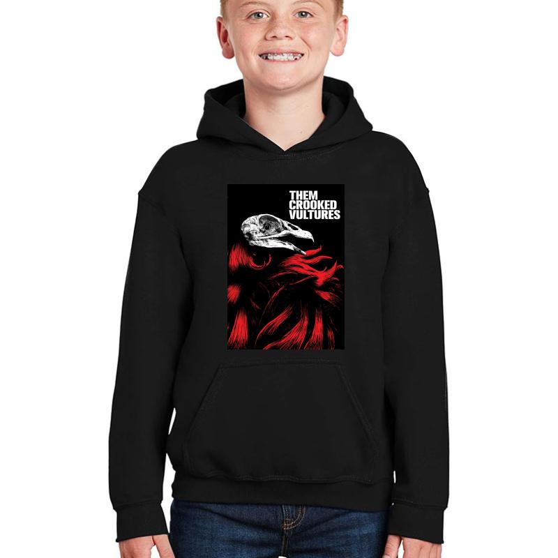 Them Crooked Vulture Josh Homme Poster Qotsa Sticker Youth Hooded Sweatshirt Boy Black