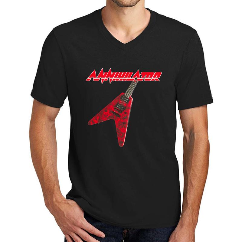 Annihilator Unisex V-Neck T-Shirt Men Black