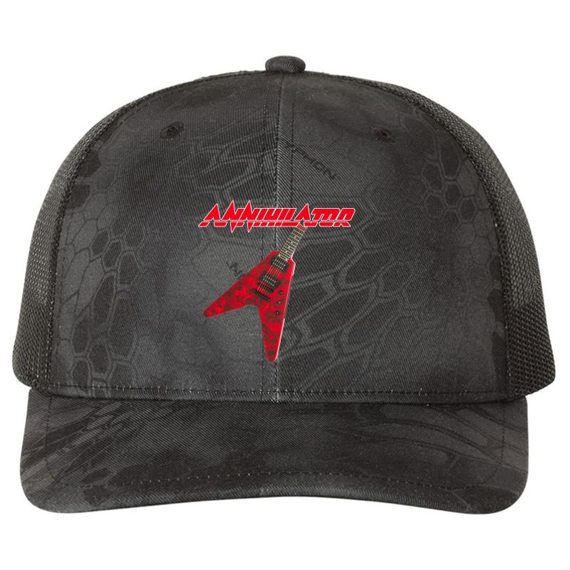 Annihilator Richardson Premium Trucker Snapback Cap  Kryptek Typhon Black